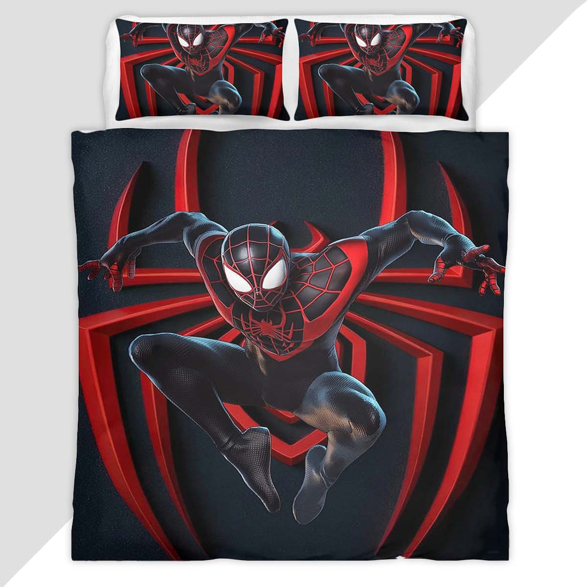 Spider-Man Dark Background 2 Duvet Cover - Spider-Man Bedding Set