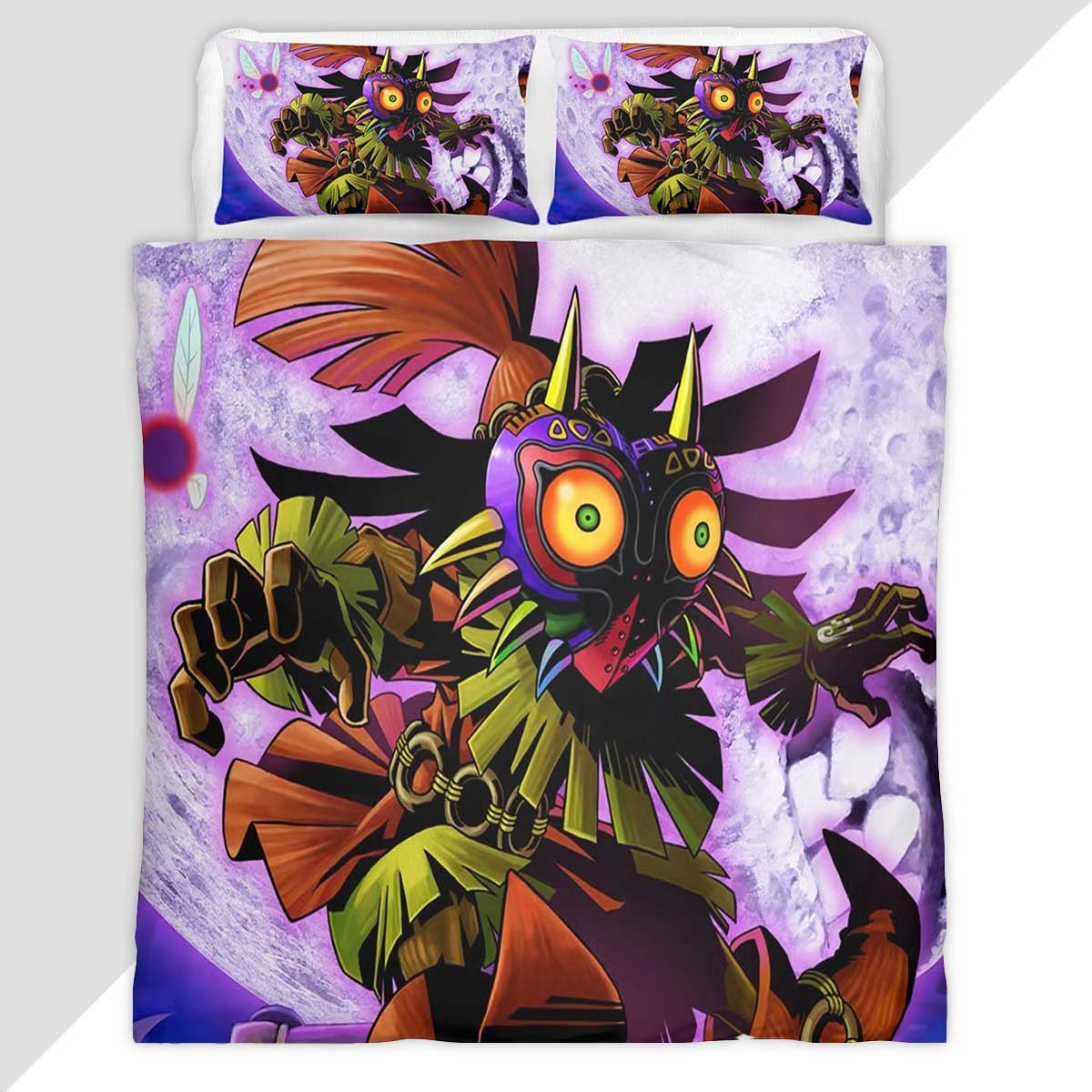 Skull Kid Majoras Mask The Legend of Zelda Character 3 Duvet Cover - Majoras Mask Bedding Set
