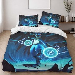 Pokemon Roku the Lucario Duvet Cover - Pokemon Bedding Set 2