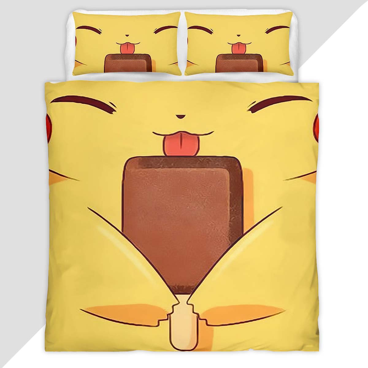Pikachu Happy Face Duvet Cover - Pokemon Bedding Set