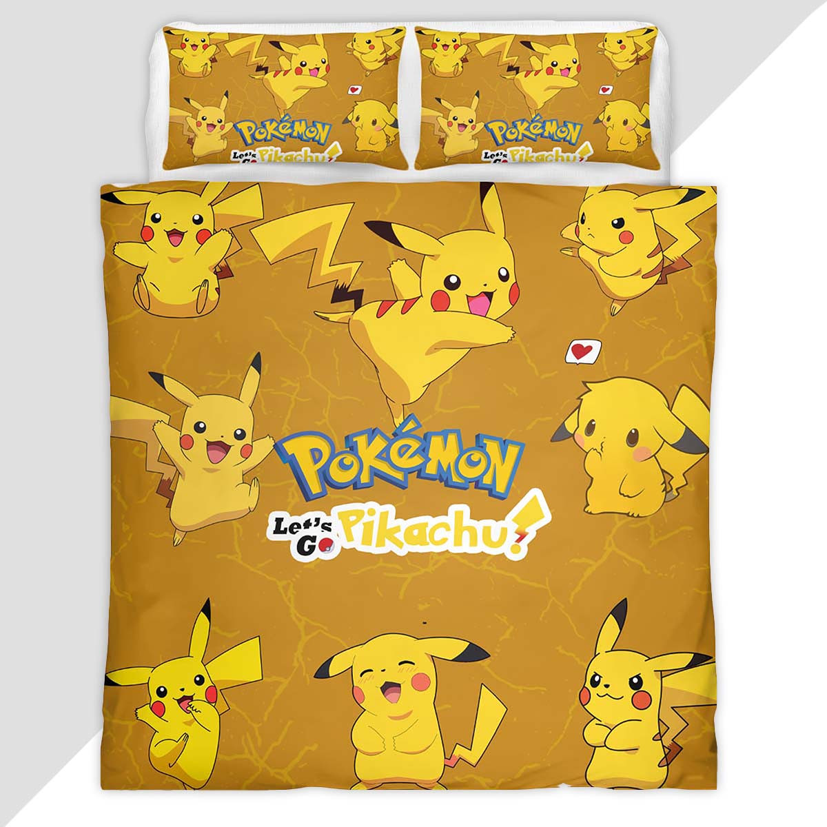 Pikachu Pokemon 2 Duvet Cover - Pokemon Bedding Set