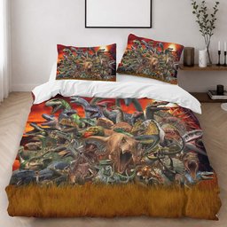 The Dinosaurs of Jurassic World 3 Duvet Cover - Jurassic Park Bedding Set 2