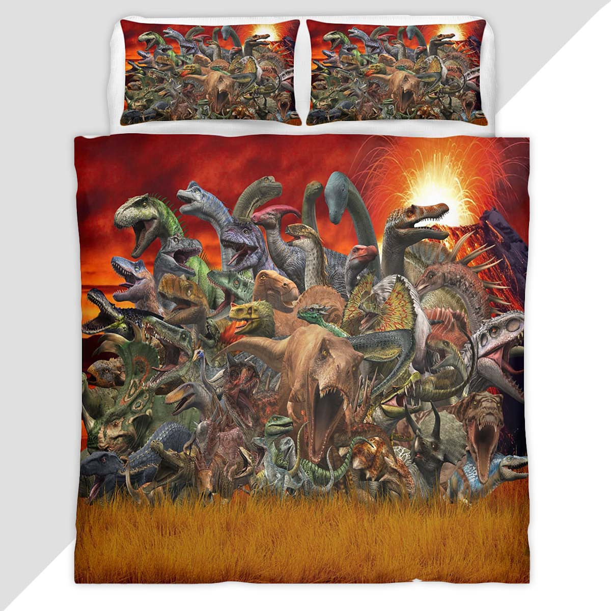 The Dinosaurs of Jurassic World 3 Duvet Cover - Jurassic Park Bedding Set