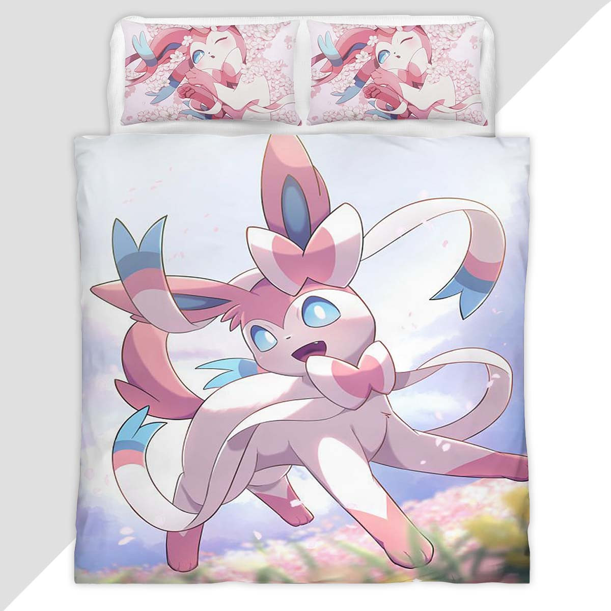 Sylveon Pokemon 4 Duvet Cover - Pokemon Bedding Set