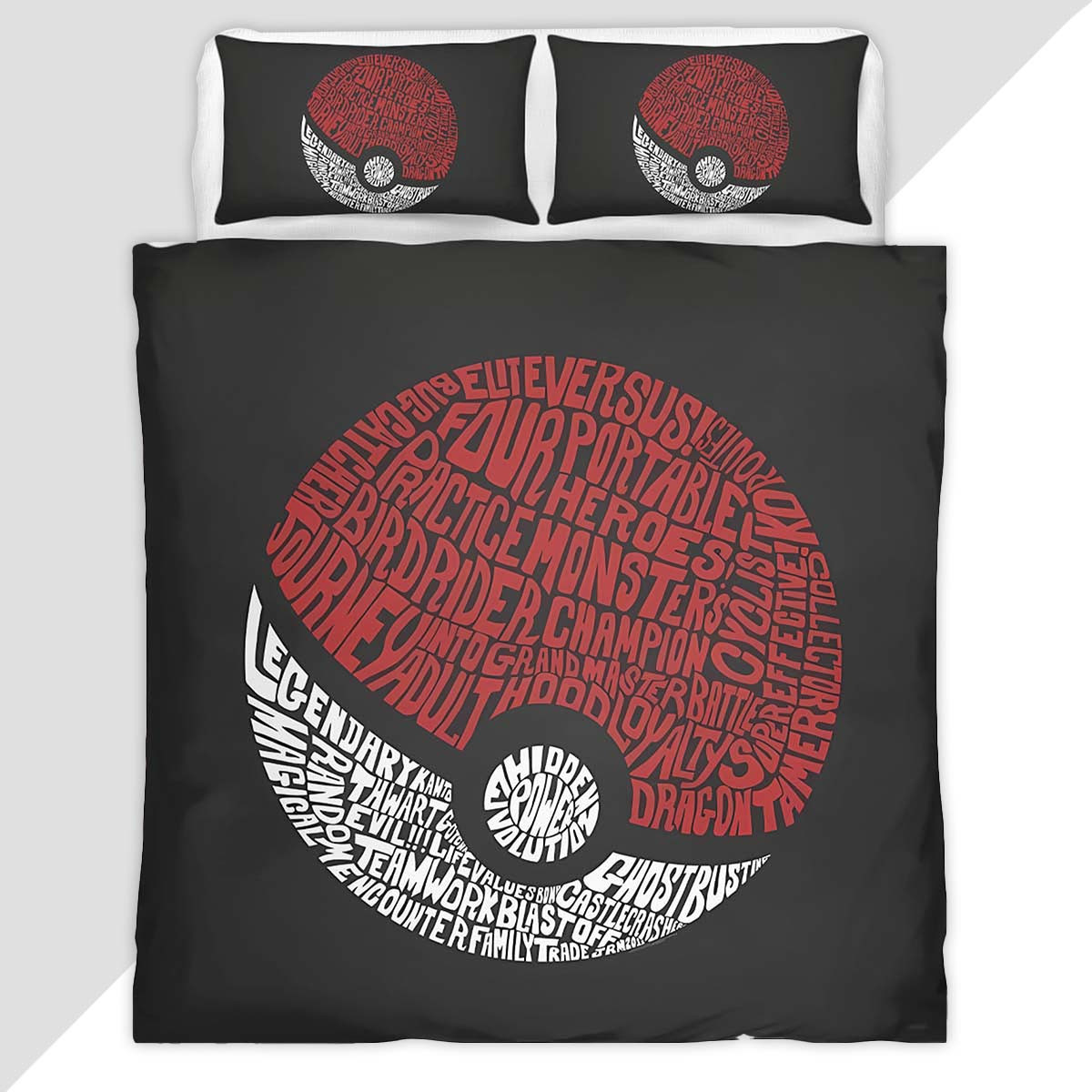 Pokemon Pikachu Ball Duvet Cover - Pokemon Bedding Set
