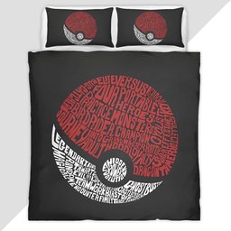Pokemon Pikachu Ball Duvet Cover - Pokemon Bedding Set