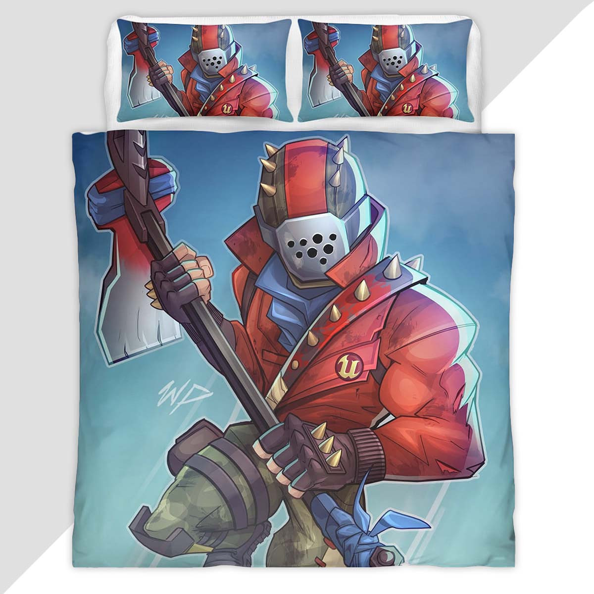 Rust Lord Battle Pass Season 3 Fortnite Duvet Cover - Fortnite Bedding Set