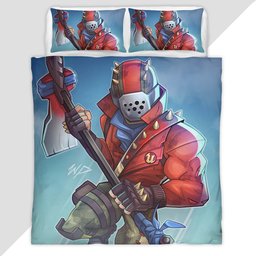 Rust Lord Battle Pass Season 3 Fortnite Duvet Cover - Fortnite Bedding Set