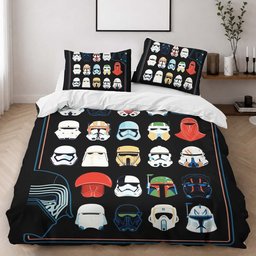 Star Wars Characters Hat Duvet Cover - Star Wars Bedding Set 2