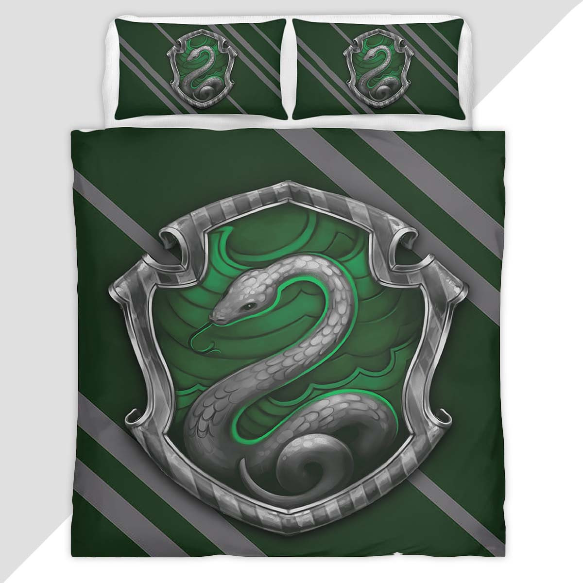 Slytherin House Harry Potter 02 Duvet Cover - Slytherin House Bedding Set
