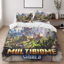 MultiBiome Minecraft 02 Duvet Cover - Minecraft Bedding Set 2