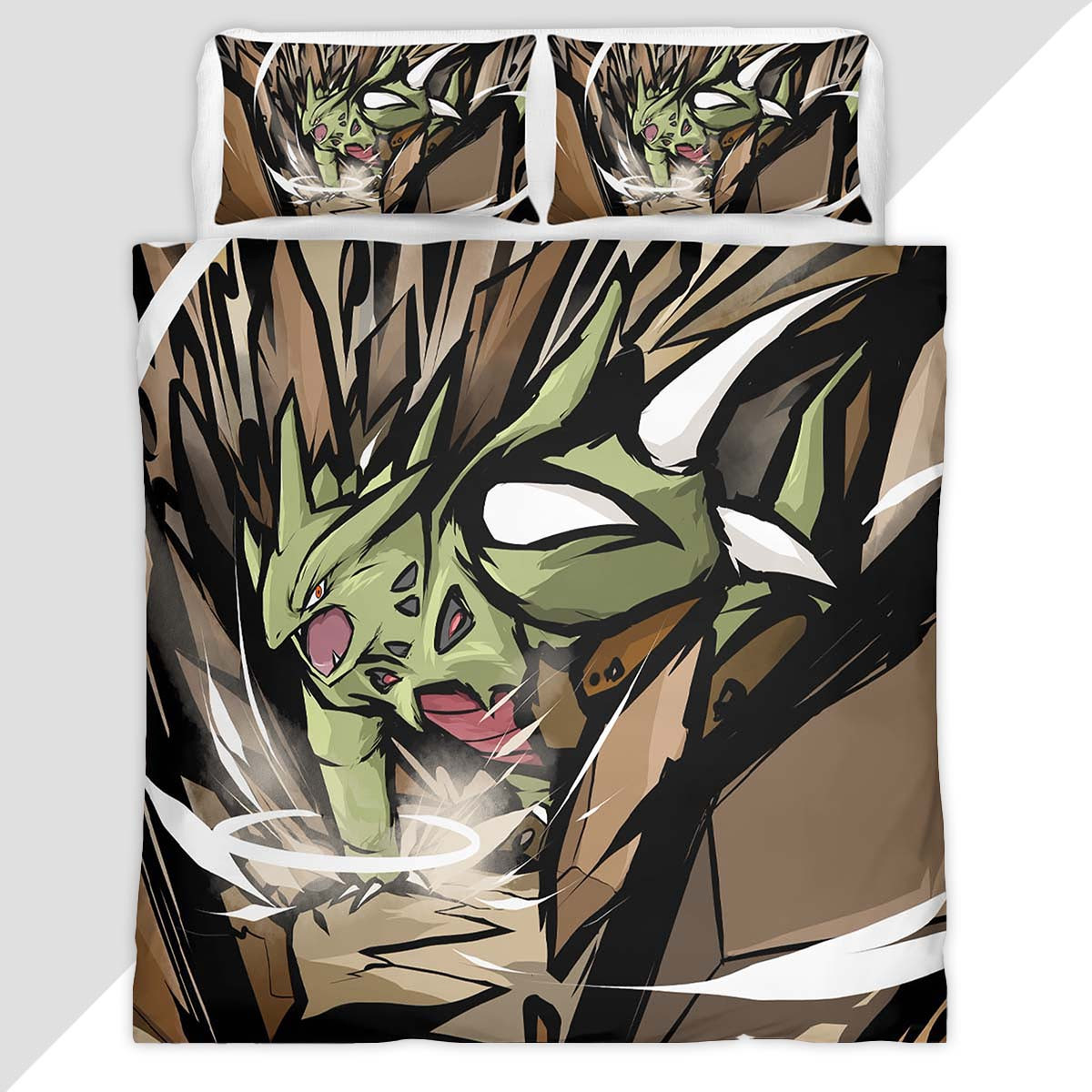 Mega Tyranitar Pokemon Duvet Cover - Pokemon Bedding Set