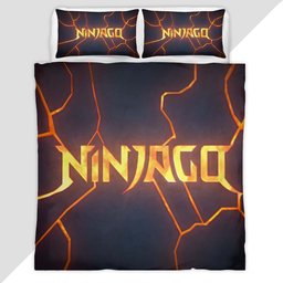 Lego Ninjago Master of the mountain Logo Duvet Cover - Ninjago Bedding Set