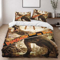 Jurassic World Dinosaur In Museum Duvet Cover - Jurassic Park Bedding Set 2