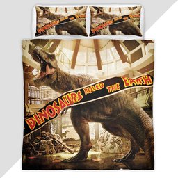 Jurassic World Dinosaur In Museum Duvet Cover - Jurassic Park Bedding Set