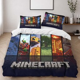 Minecraft Biomes Duvet Cover - Minecraft Bedding Set 2