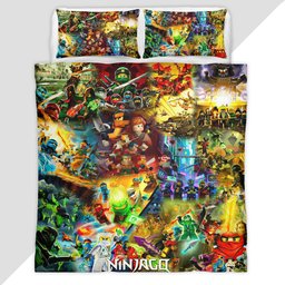 Ninjago All Characters Fight 1016 Duvet Cover - Ninjago Bedding Set