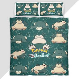 Lets go Snorlax Pokemon Duvet Cover - Pokemon Bedding Set