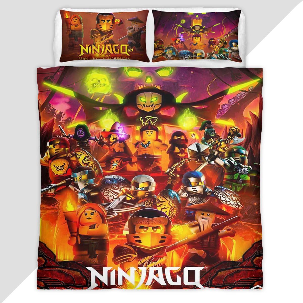 Lego Ninjago Master of the mountain 2 Duvet Cover - Ninjago Bedding Set