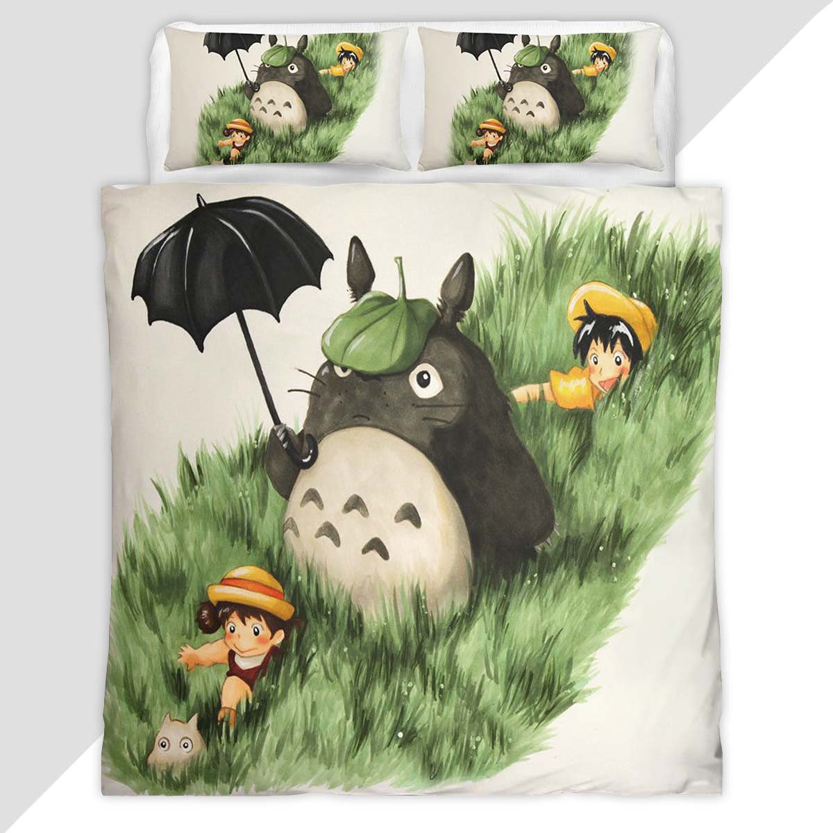 My Neighbor Totoro All Characters 33 Duvet Cover - My Neighbor Totoro Bedding Set