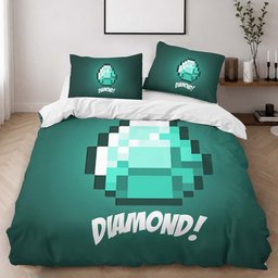 Minecraft Diamond 4 Duvet Cover - Minecraft Bedding Set 2