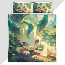 Leafeon Pokemon 3 Duvet Cover - Pokemon Bedding Set