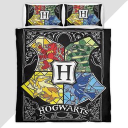 Harry Potter Hogwarts School Logo Draw Art Duvet Cover - Harry Potter Bedding Set