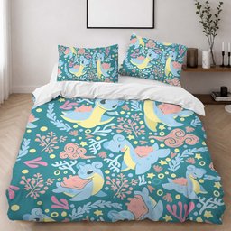 Lapras Pokemon Duvet Cover - Pokemon Bedding Set 2