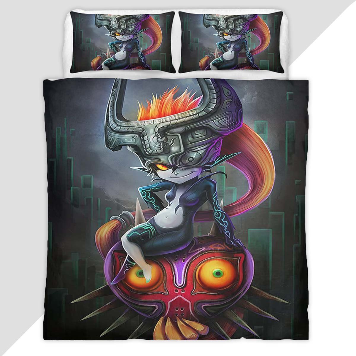 Midna Majoras Mask The Legend of Zelda Duvet Cover - The Legend of Zelda Bedding Set