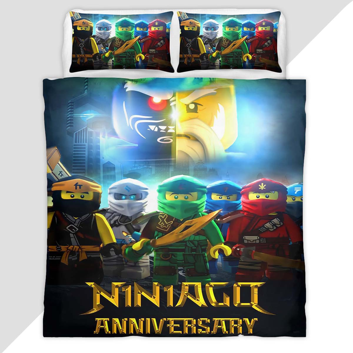 Ninjago All Characters 1004 Duvet Cover - Ninjago Bedding Set