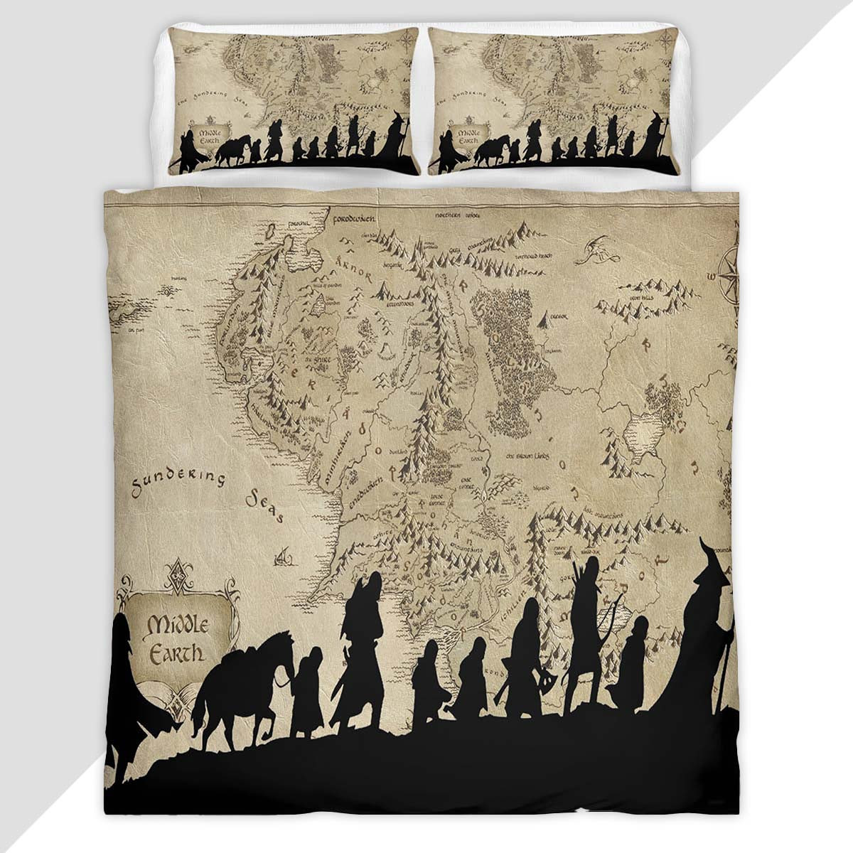 Lord Of The Rings Journey Duvet Cover - The Lord of the Rings Bedding Set