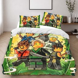 Ninjago All Characters Fight 1019 Duvet Cover - Ninjago Bedding Set 2
