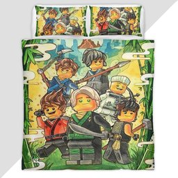 Ninjago All Characters Fight 1019 Duvet Cover - Ninjago Bedding Set