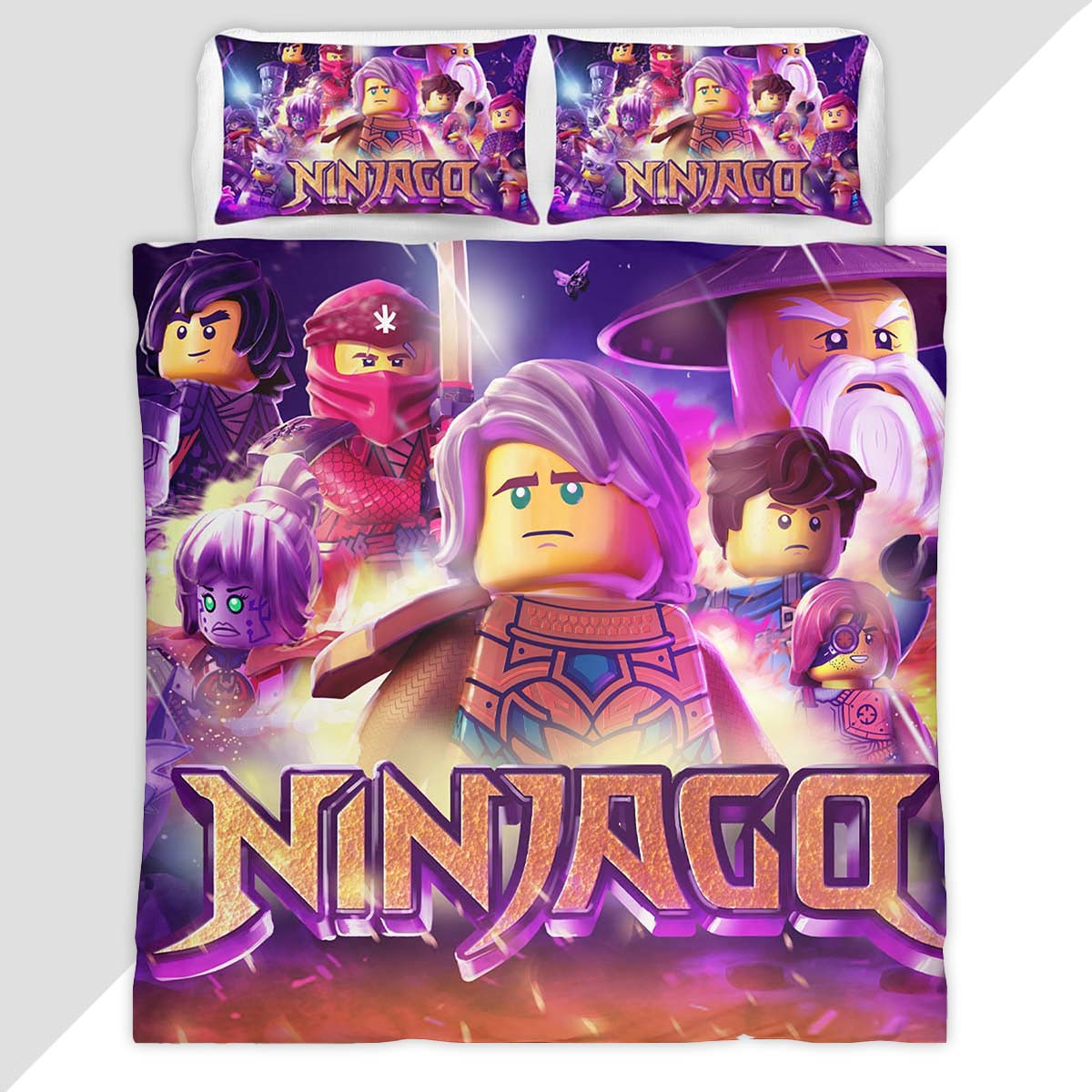 Ninjago All Characters 1005 Duvet Cover - Ninjago Bedding Set