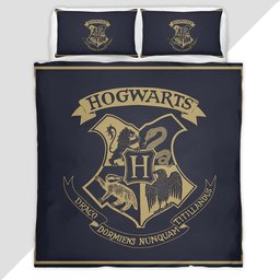 Harry Potter Hogwarts School Logo 02 Duvet Cover - Harry Potter Bedding Set