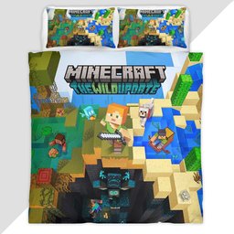 Minecraft The Wild Update Duvet Cover - Minecraft Bedding Set