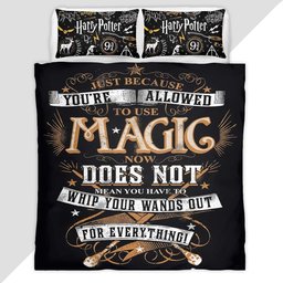 Harry Potter Whip Out Your Wand Duvet Cover - Harry Potter Bedding Set