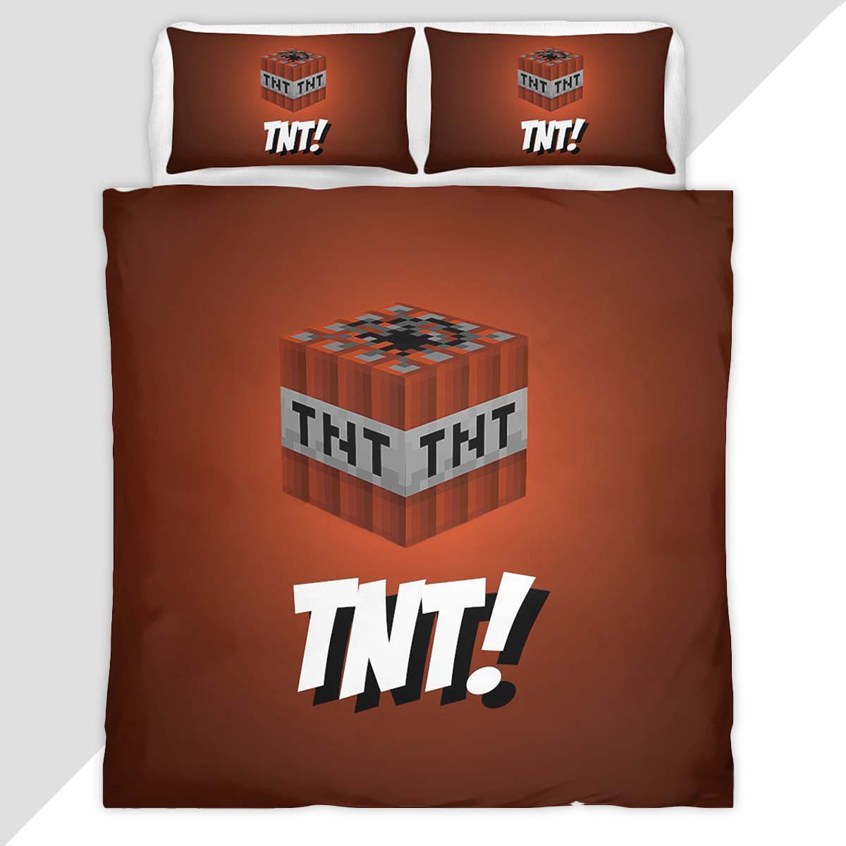 Minecraft TNT Duvet Cover - Minecraft Bedding Set