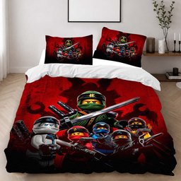 Ninjago All Characters LLoyd Kai Jay Nya Cole Zane Duvet Cover - Ninjago Bedding Set 2
