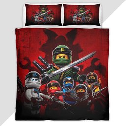 Ninjago All Characters LLoyd Kai Jay Nya Cole Zane Duvet Cover - Ninjago Bedding Set