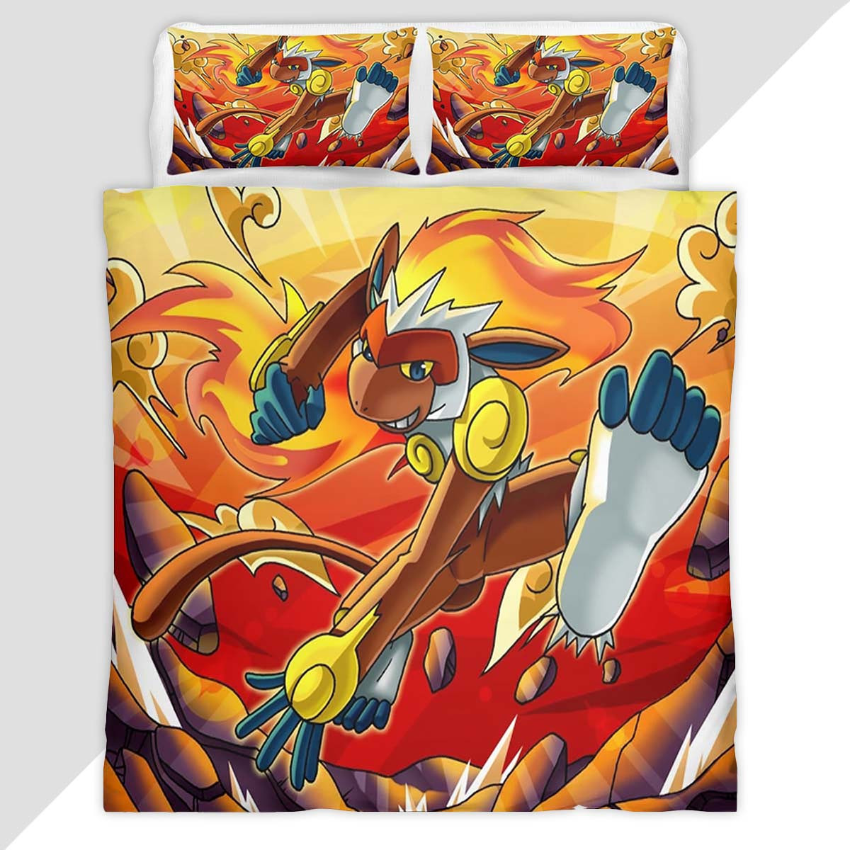 Infernape Pokemon 5 Duvet Cover - Pokemon Bedding Set