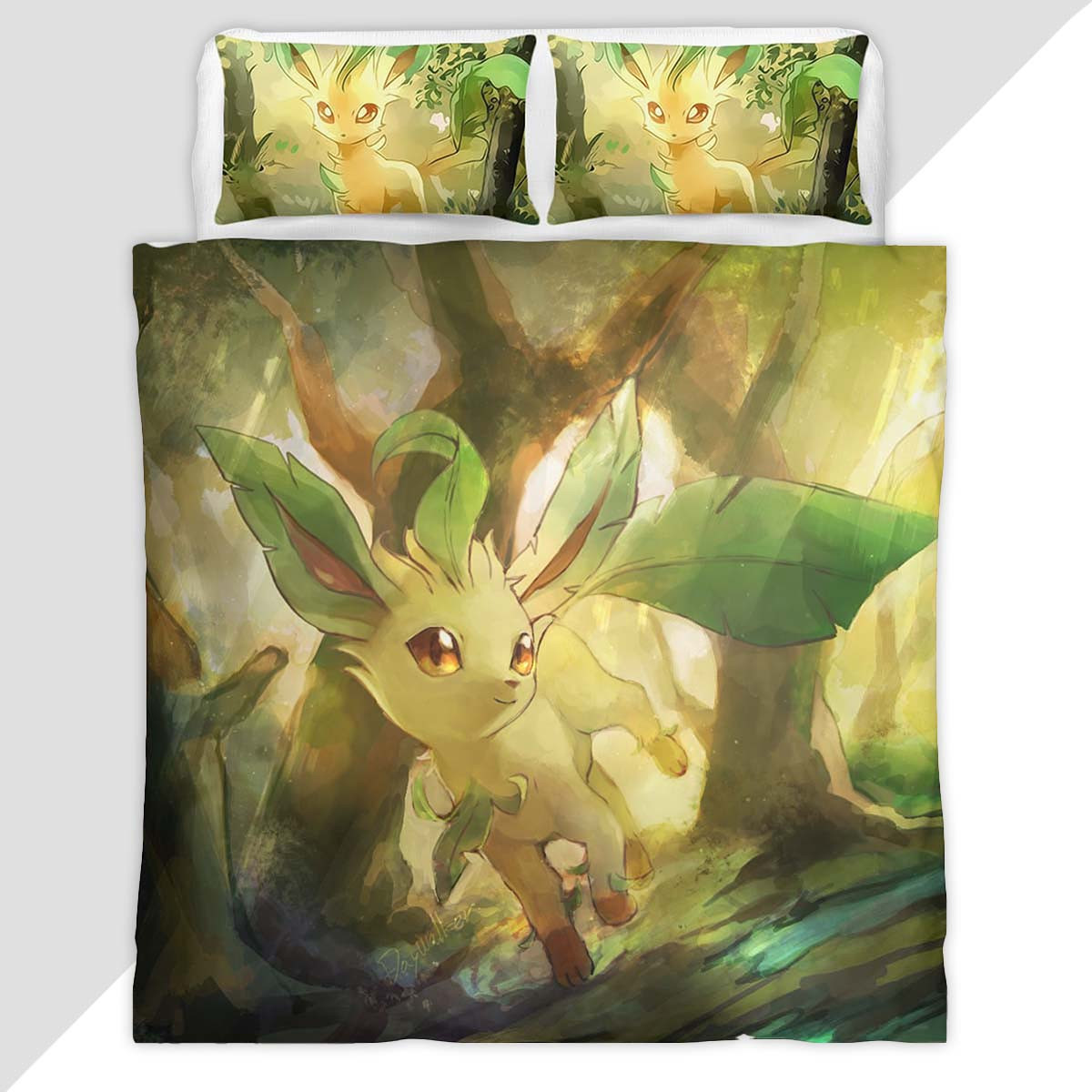 Leafeon Pokemon 9 Duvet Cover - Pokemon Bedding Set
