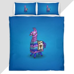 Loot Llama Fortnite 6 Duvet Cover - Fortnite Bedding Set