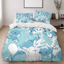 Ice Type Pokemon Duvet Cover - Pokemon Bedding Set 2