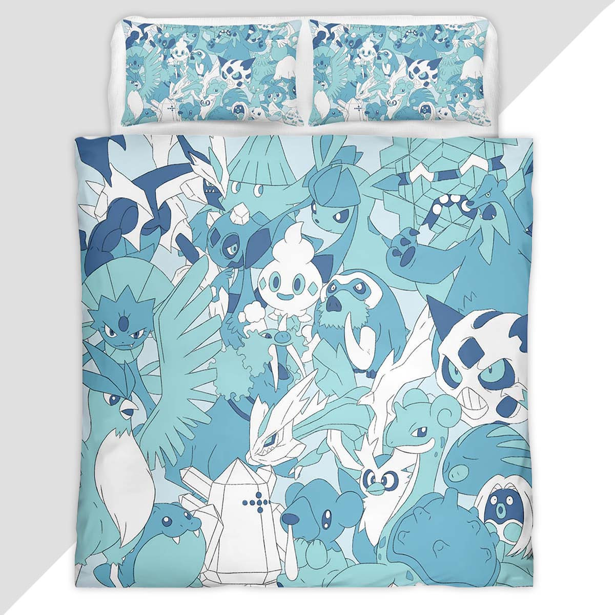 Ice Type Pokemon Duvet Cover - Pokemon Bedding Set