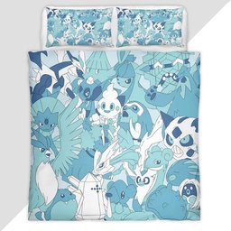 Ice Type Pokemon Duvet Cover - Pokemon Bedding Set