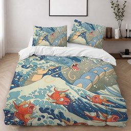 Magikarp And Gyarados Pokemon 2 Duvet Cover - Pokemon Bedding Set 2
