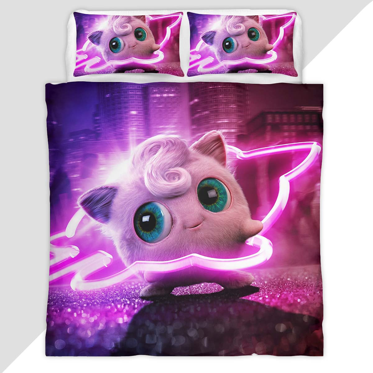 Jigglypuff Pokemon Duvet Cover - Pokemon Bedding Set