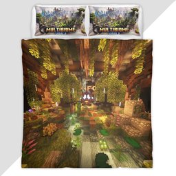 MultiBiome Minecraft Duvet Cover - Minecraft Bedding Set