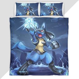 Lucario Pokemon 3 Duvet Cover - Pokemon Bedding Set